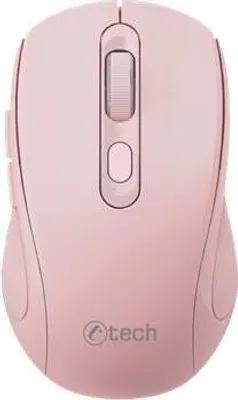 Image de C-TECH WLM-12PK/Ergonomique/Optique/Droitier/1 600 DPI/USB+BT/Rose