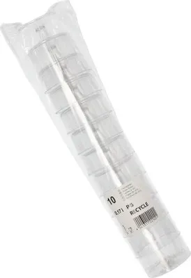 Zdjęcie produktu dla 540 Papstar kubek do picia PS 0,17 l Ø 6,6 cm, 8,6 cm krystalicznie przezroczysty z podstawą 97076