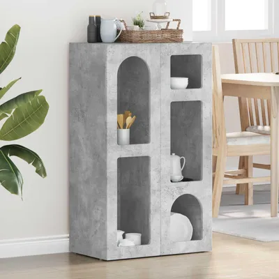 Obrázek produktu pro vidaXL Příborník betonový šedý 59 x 35 x 100,5 cm materiál na bázi dřeva