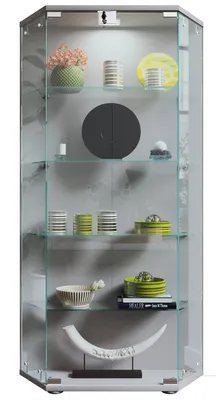 Obrázok produktu pre Drevený sklenený stojan vitrína vitrína Cenila L