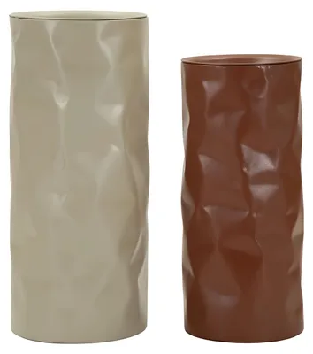 Obrázek produktu pro Mauro Ferretti Sada odkládacích stolků Norimberga červená/bílá Ø 30 x 70, 27 x 60 cm, kov