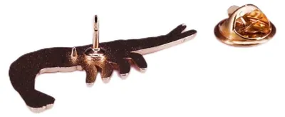 Produktbild von Emaille-Anstecknadel mit Garnelen-Glitzer, Genießen Sie faszinierende tanzende K