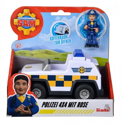 Immagine prodotto di Pompiere Sam Polizia Jeep 4X4 Mini Simba