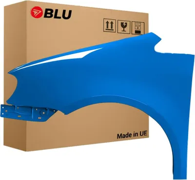 Image de BLU Aile Compatible avec VW Volkswagen Touran 1T1 LA5X Gauche Blau DivingBlau | 2003-2006 | Avant | Peint| Prêt à Monter | Galvanisé