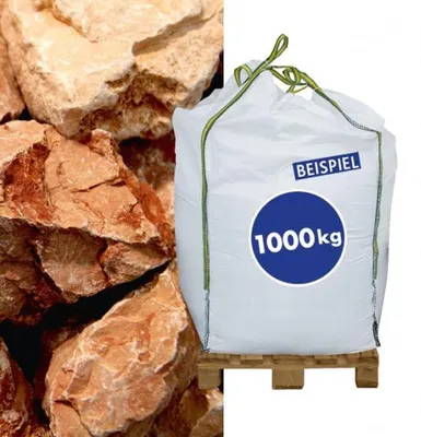 Produktbild von 1000kg BigBag Gabionen Steine Marmorkies Rosso Verona 70-120 mm