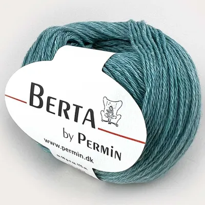 Image de Berta by Permin – Fil à Tricoter Laine-Coton Oeko-Tex® (23 helltürkis)