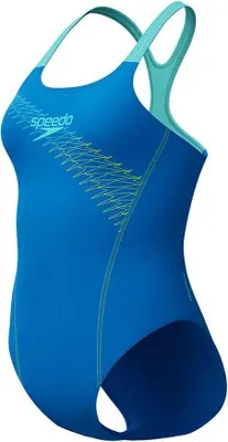Produktbild von Speedo Medley Logo Badeanzug Blau UK 40 Damen Blau UK 40