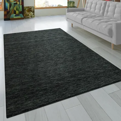Immagine prodotto di Tappeto soggiorno a pelo corto in fibra naturale tinta unita lavorato a mano Gabbeh Dimensioni 240x340 cm