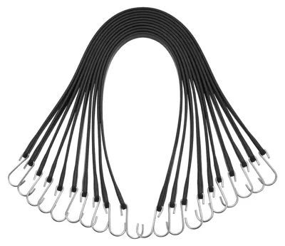 Zdjęcie produktu dla Linki bungee 50 szt 31 cali 19,8 mm stalowe haki do bagażu transport