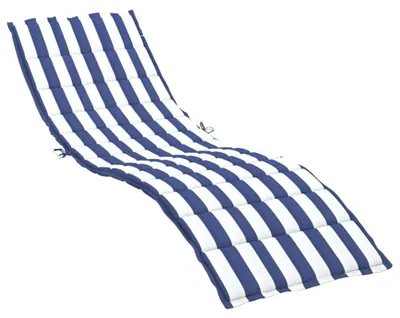 Obrázok produktu pre vidaXL Sunbed Cover Blue&White Striped Oxford Fabric