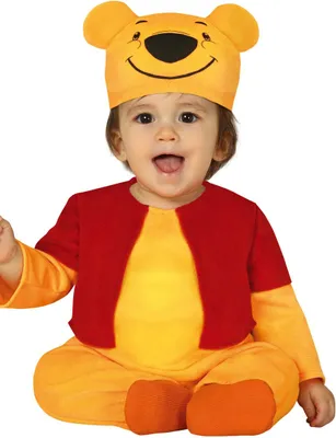 Produktbild von Bär-Kostüm für Babys und Kleinkinder Baby-Tier-Kostüm gelb-rot
