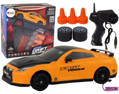 Zdjęcie produktu dla Zdalnie sterowany samochód sportowy R/c 1:24 Żółte wymienne koła