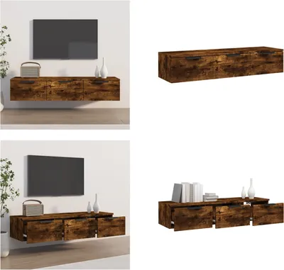 Obrázok produktu pre vidaXL Nástenná skrinka dymový dub 102x30x20 cm materiál na báze dreva - Nástenná skrinka - Nástenné skrinky - Nástenné skrinky