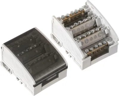 Produktbild von Modularer Verteilerblock 4x7 100A PAWBOL Schaltleiste 4x7, 100A/500V /Block/.