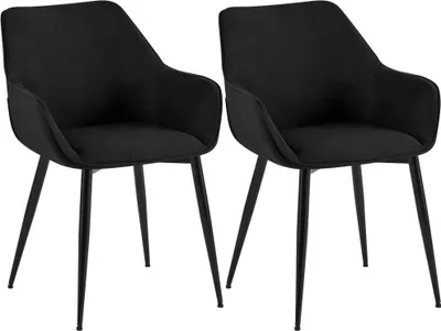 Produktbild von 2er-Set Esszimmerstühle – Küchenstühle – Bequemer Stoff – Pflegeleicht