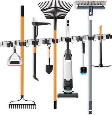 Produktbild von 2x Wandhaken, Edelstahl, selbstklebend, für Gartengeräte, Bad, Garage