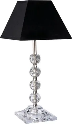 Produktbild von Massive Tischleuchte 432083010, Schwarz, Stoff, Schlafzimmer, Wohnzimmer, IP20, II, E14
