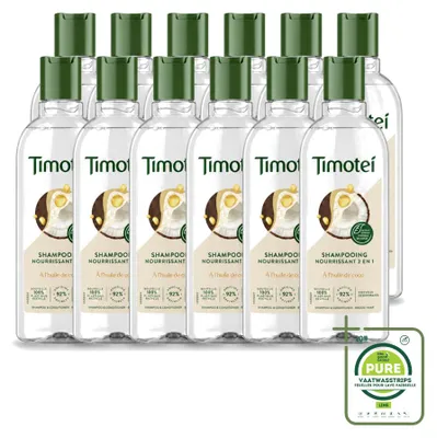 Obrázek produktu pro 12 kusů šamponu Timotei 2 v 1, vyživujícího, objem 300 ml – velkopack
