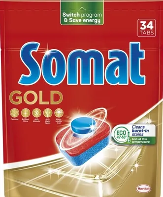 Zdjęcie produktu dla Somat, Gold Tabletki do zmywarki, 34 sztuki