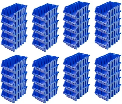 Produktbild von SuperSparSet 40x Sichtlagerbox 5 | HxBxT 18,7x33,3x50cm | Polypropylen | Blau