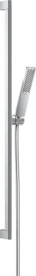 Produktbild von hansgrohe Pulsify E Duschset 100, 1 Strahlart, EcoSmart+, mit Duschstange 90 cm, 24381000