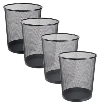 Obrázok produktu pre Kovový odpadkový kôš pre kanceláriu a domácnosť, objem 9 litrov