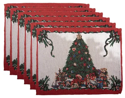 Immagine prodotto di Clayre & Eef Set di 6 tovagliette 33x45 cm Beige Poliestere