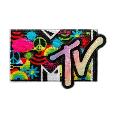 Obrázek produktu pro Mono-Quick 18306 MTV© Nášivka s logem Peace, nažehlovací záplata, nažehlovací záplata