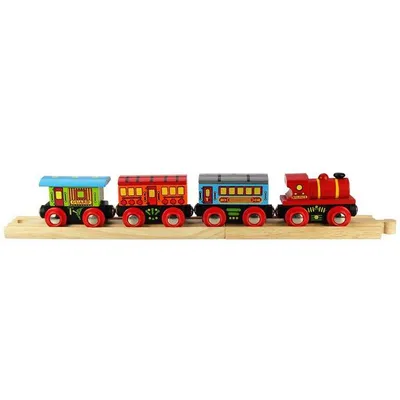 Produktbild von Bigjigs Rail Personenzug + 3 Gleise
