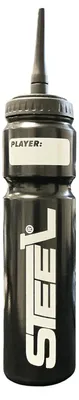 Produktbild von Hockey Trinkflasche STEEL Silver Safe 1.0L Langer Halm