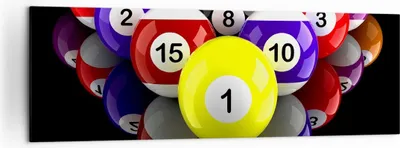 Produktbild von Bild auf Leinwand - Leinwandbild - Pool Spiel Wettbewerb - 160x50cm - Wand Bild - Wanddeko - Leinwanddruck - Bilder - Kunstdruck - Wanddekoration - Leinwand bilder - Wandkunst - AB160x50-2219