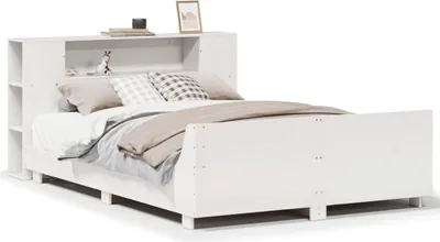 Produktbild von Massivholzbett ohne Matratze Weiß 160x200 Kiefernholz