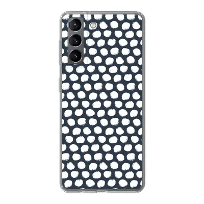 Produktbild von MuchoWow® Handyhülle Schutzhülle Hülle für Samsung Galaxy S21 Tupfen - Muster - Weiß Silikon Softcase Handy Hülle - Softcase