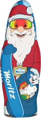 Zdjęcie produktu dla Moritz Father Christmas 75g - Czekolada mleczna w świątecznym kształcie Ojca Gwiazdki Wawi