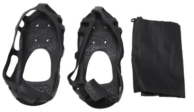 Immagine prodotto di 24 ramponi antiscivolo con trazione per scarpe e stivali per camminare sulla neve e sul ghiaccio