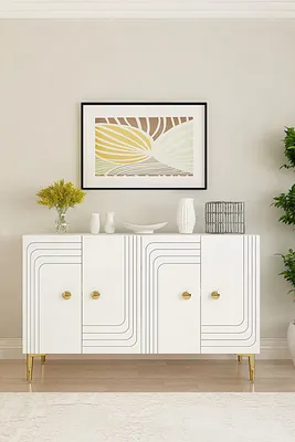 Produktbild von Skye Decor, Hochwertiger Konsolentisch (3 Stück) - Saphir Eiche, 100% Melamin, 120 cm