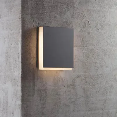 Zdjęcie produktu dla Nord by Nordlux Zewnętrzna lampa ścienna Tamar Clips, tworzywo sztuczne antracyt/opal biały, IP44, 872263