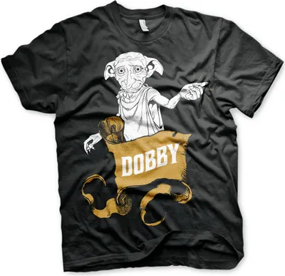 Obrázok produktu pre Harry Potter - Tričko Dobby - stredné - čierne