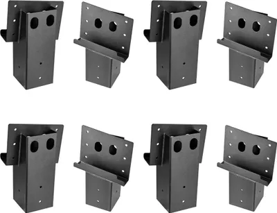 Produktbild von Verbundwinkel-Plattformhalterungen, passend für 3,5 x 3,5 Zoll/88,9 x 88,9 mm Holz, 8 Stück