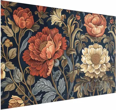 Produktbild von Posterpapier Poster - Tapestry Large Retro Flowers 30x21 cm Blumen b-H-10014-ao-a