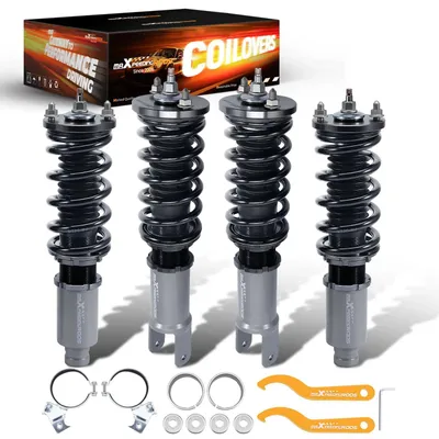 Zdjęcie produktu dla Zawieszenie coilover do Hondy Civic 1992-1995 (modele EG, EH, EJ) - Kompletny zestaw zawieszenia sportowego z regulacją wysokości - Przednia i tylna oś