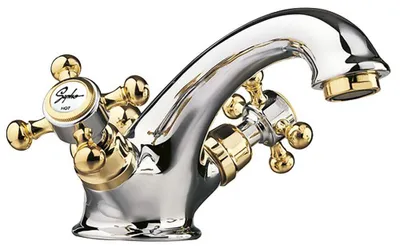 Produktbild von ANTEA Waschtischarmatur mit Ablaufgarnitur, 65mm Chrom/gold