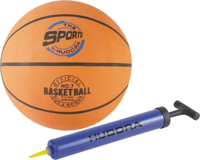 Produktbild von Hudora 71570 76146 2er Set Basketball + Ballpumpe
