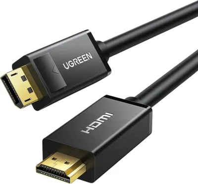 Produktbild von Ugreen 10203 Video Kabel Adapter 3 m DisplayPort HDMI Schwarz