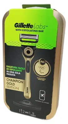 Produktbild von Gillette Labs Rasierer integrierte Klinge Reiseetui 1 Griff 2 Men innovativ.