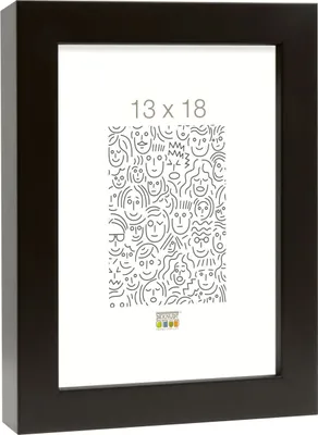 Produktbild von Deknudt schwarzer Fotorahmen aus Holz, 10 x 15 cm, S43DL