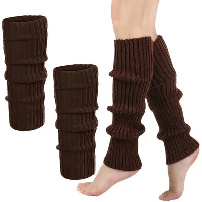 Productafbeelding van Beenwarmers Dames - Lange Gebreide Beenwarmers - Warme Kniekousen - Retro Jaren 80 - Yoga/Carnaval - Geschikt voor Meisjes