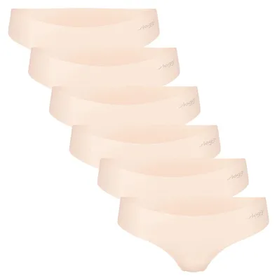 Produktbild von sloggi Damen String 6-Pack ZERO Microfibre 2.0 Hipstring - ANGORA - Größe XS