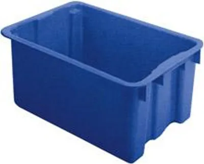 Image de LA-KA-PE Bac gerbable et emboîtable PP bleu - LB60/40 BLEU