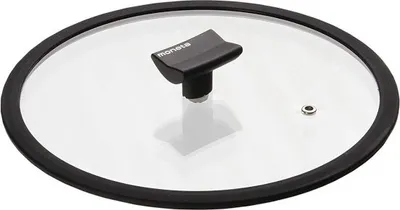 Obrázok produktu pre Moneta 0004124524, Kolo, Čierna, Priehľadná, Sklo, Silikón, Čierna, Čína, 24 cm